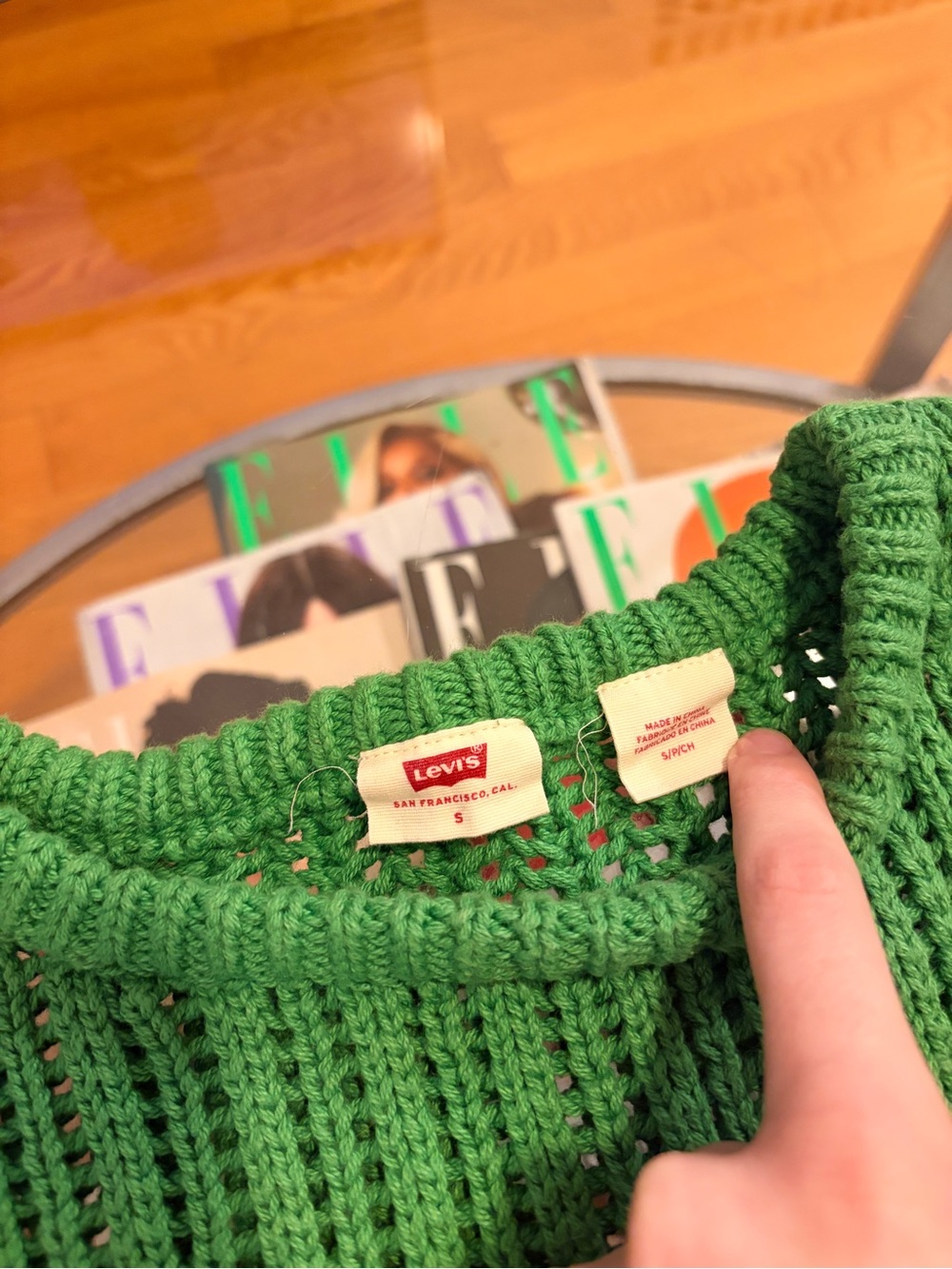 100% Cotton Evergreen Cropped Rib-Knit Sweater - Women's - Picture 4 of 8
